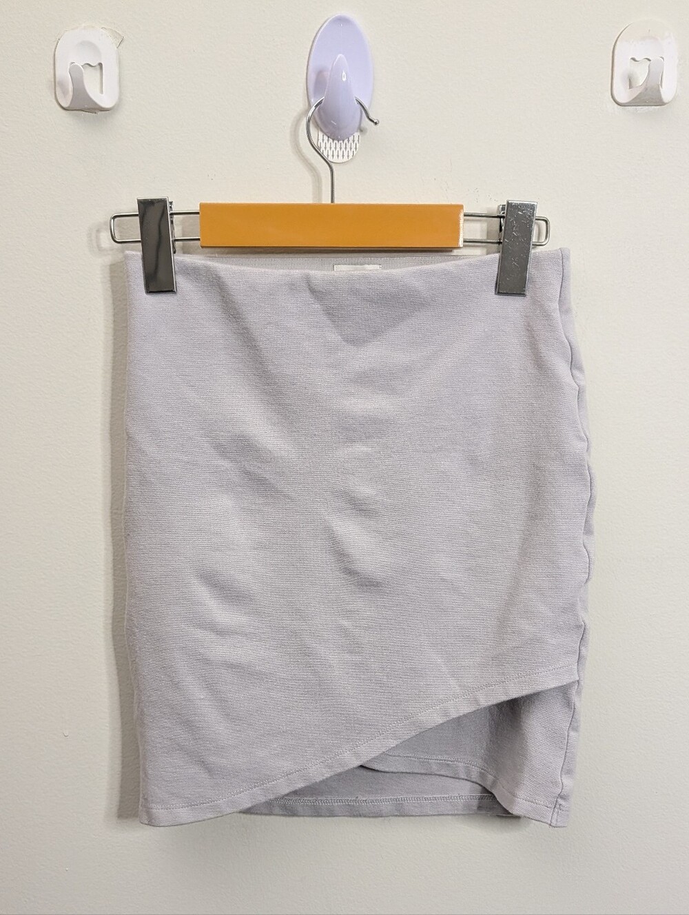 Aritzia Sunday Best White/Grey Stretch Mini Skirt Size XXS